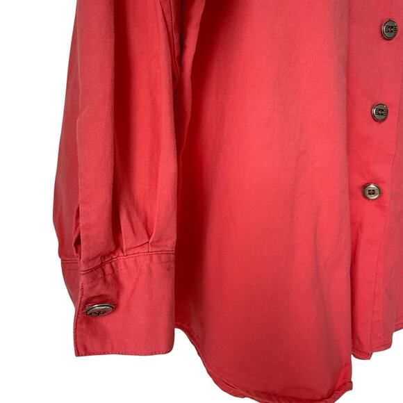 Vtg IB Diffusion Womens Western Shirt Plus 22W Coral Colorful Embroidery Cowgirl - Picture 14 of 16